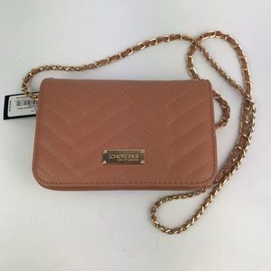 Bebe Sophia Crossbody Small Dark Blush Purse